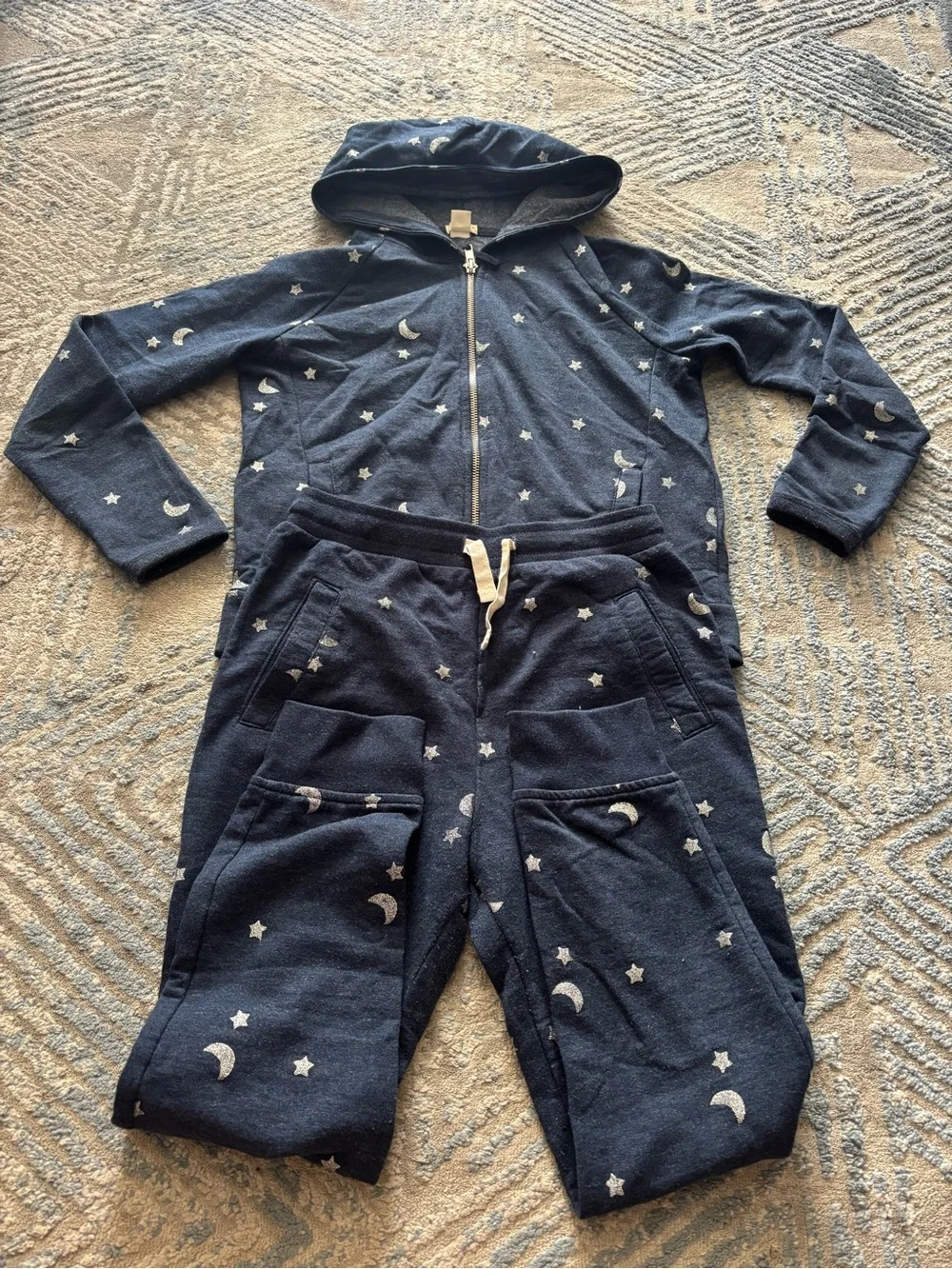 Crewcuts Navy Moon & Star Hoodie and Joggers Set